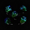 Luminous Handmade Silver Foil Lampwork Beads LAMP-F022-05F-3