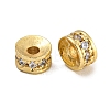 Rack Plating Brass Micro Pave Cubic Zirconia Beads KK-U030-29G-01-1