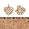 SHEGRACE Brass Micro Pave Clear Cubic Zirconia Pendants XGRQ2C533-412G-3