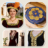 Sew on Ethnic Style Embroidery Leaf Polyester Hollow Lace Ribbons OCOR-WH0008-113-5