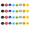 Craftdady 32Pcs 8 Colors Handmade Evil Eye Lampwork Beads LAMP-CD0001-20-2