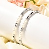 Brass Beaded Stretch Bracelets for Women BJEW-U018-01P-2