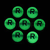 Luminous Frosted Acrylic Beads FACR-T008-02R-3