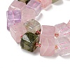 Natural Amethyst & Citrine & Prehnite & Quartz Crystal & Rose Quartz Beads Strands G-G053-B14-01C-4