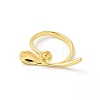 Brass Open Cuff Ring Settings KK-G518-10G-02-2