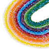 21 Strands 21 Colors Transparent Electroplate Glass Beads Strands GLAA-TA0004-23-1