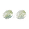 Transparent Spray Painted Glass Beads GLAA-N035-022-C07-4