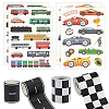 4Sheets 2 Styles Car Pattern Paper Temporary Tattoos DIY-OC0015-14-1