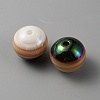 Opaque Stripe Acrylic Beads OACR-TAC0002-03D-2