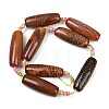 Natural Fire Crackle Agate Beads Strands G-P605-E01-01A-5