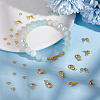 Zinc Alloy Lobster Claw Clasps & Brass End Bead Tips & Jump Rings Findings Kits DIY-GO0002-21G-4