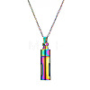 Stainless Steel Column Perfume Bottle Necklaces for Women BOTT-PW0011-09A-1