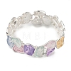 Coloful Alloy Enamel Links Stretch Bangles BJEW-B100-07-2