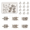 6 Sets 3 Style Alloy Box Clasps FIND-TA0001-54-11