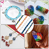 10 Strands 2 Style Electroplate Glass Beads Strands EGLA-FH0001-10-6