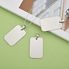 Rectangle Tag Pendants X-STAS-H061-04-5