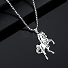 Hip-hop Style Animal Theme 304 Stainless Steel Pendant Necklaces FS-WG80E3F-07-1