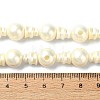 Natural Shell Pearl 3-Hole Guru Bead Strands G-K149-53A-4