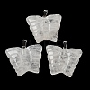 Natural Quartz Crystal Carved Pendants G-B067-01E-1