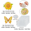 Butterfly & Sunflower Paper Wall Stickers AJEW-WH0244-79-2
