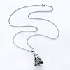 Cross Skull Viking Guardian Bell 304 Stainless Steel Pendant Box Chain Necklaces for Men Women DE4084-4