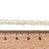 Electroplate Glass Beads Strands GLAA-Q105-03-04-4