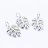 Brass Micro Pave Cubic Zirconia Charms LS-KK-P133-04P-NR-1