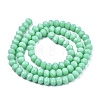 Opaque Solid Color Glass Beads Strands EGLA-A034-P4mm-D14-2