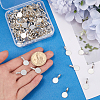 120Pcs Alloy Glue On Flat Pad Pendant Bails FIND-SP0001-88P-3