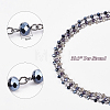 Handmade Glass Beaded Chains for Necklaces Bracelets Making AJEW-OC0001-78-2