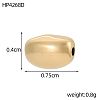 Oval 304 Stainless Steel Beads STAS-OY017-50G-2