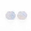 Two Tone Transparent Baking Painted Glass Beads GLAA-S190-021-B03-2