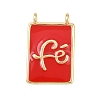 Brass Enamel Pendants KK-L251-01G-2