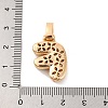 Brass Micro Pave Cubic Zirconia Pendants KK-C076-29F-G01-3