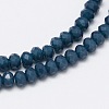 Faceted Rondelle Glass Beads Strands X-GLAA-M028-3mm-A05-2
