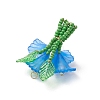 Glass Seed Beaded Pendants PALLOY-MZ01155-01-4