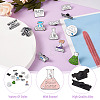 12pcs 12 style Mathematical Formula Enamel Pin JEWB-CD0001-03-5