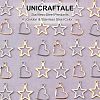 Unicraftale 80Pcs 4 Style 304 Stainless Steel Pendants STAS-UN0032-12-4