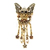 Halloween Alloy Rhinestone Lapel Pins ALRI-D302-04AG-2