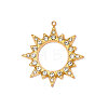 304 Stainless Steel Rhinestone Pendants STAS-OY013-54G-3