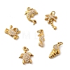 304 Stainless Steel ABS Imitation Pearl Pendants STAS-B097-07G-1