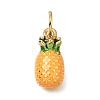 Brass Enamel Pendants KK-G605-13G-02-1