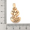 Brass Micro Pave Clear Cubic Zirconia Pendants KK-B099-01G-S-3