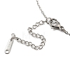 201 Stainless Steel Yoga Human Pendant Necklace with Cable Chains NJEW-Q317-16P-3