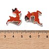 Christmas Theme Schima Wood Beads WOOD-F018-05-3