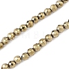 Electroplate Synthetic Magnetic Hematite Beads Strands G-A263-B01-02G-1