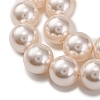 Baking Painted Pearlized Glass Pearl Round Bead Strands PEAR-H019-02D-02-3