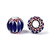 Handmade Millefiori Glass Rondelle Beads LA-UK0001-01-3