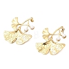 304 Stainless Steel & Plastic Pearl Stud Earrings EJEW-G462-02G-4