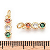 Brass Micro Pave Colorful Cubic Zirconia Pendants KK-K360-12G-1-3